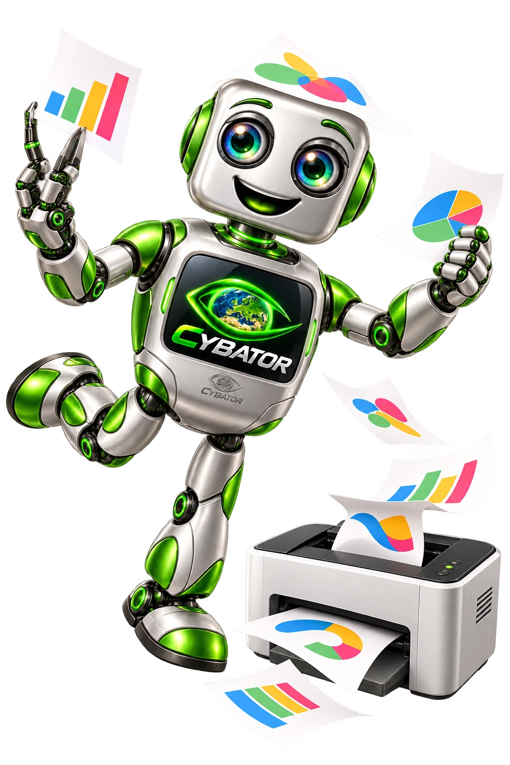 Cybator mit Drucker