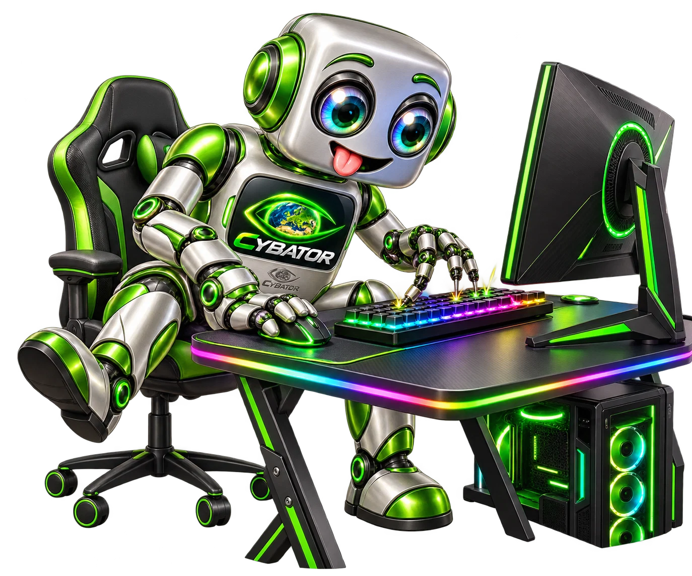 Cybator am Gaming-PC